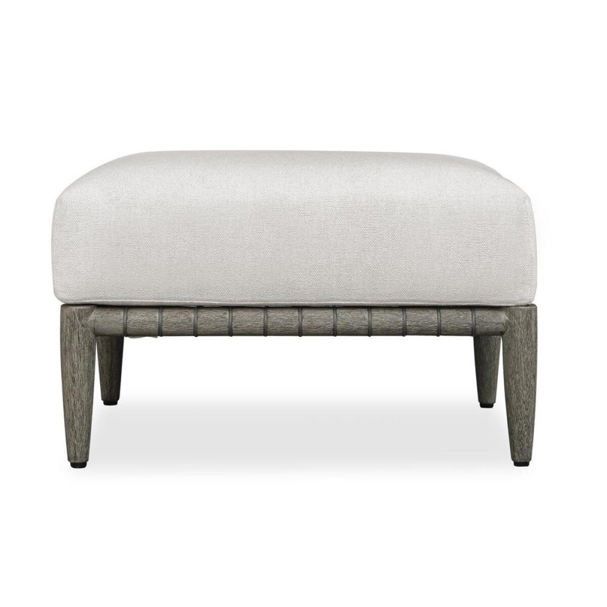 Borneo Outdoor Ottoman, Oyster - Image 2