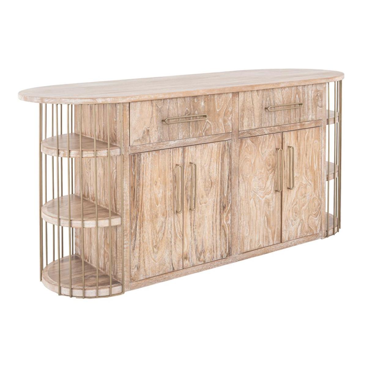 2 Drawer & 4 Door, 6 Shelf Kitchen Island - Balam - Image 3