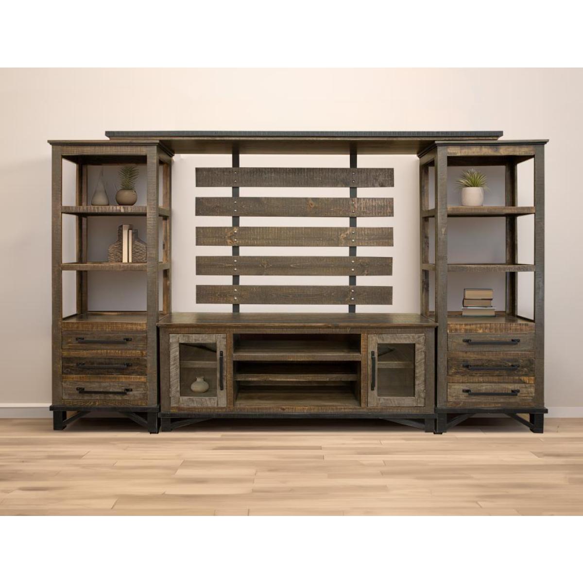 3 Drawer Pier / Bookcase - Loft Brown - Image 4