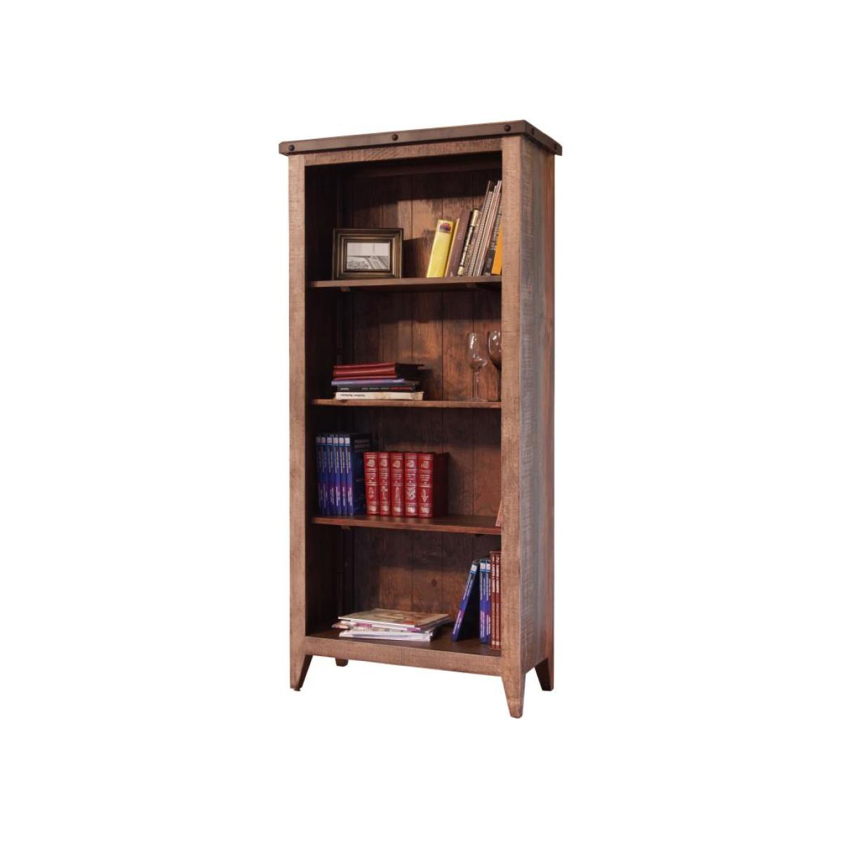 Bookcase, 12 Different Positions Available for Shelves (1 Middle Fixed Shelf + 2) – Antique Bookcases Bookcases 6