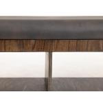 Upholstered Seat Bench with Two Open Shelves – Balam Chairs & Benches Black 16