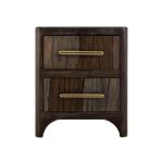 2 Drawer Nightstand - Dark Praga