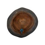 Live Edge Chairside Table - Parota Epoxy - Image 3
