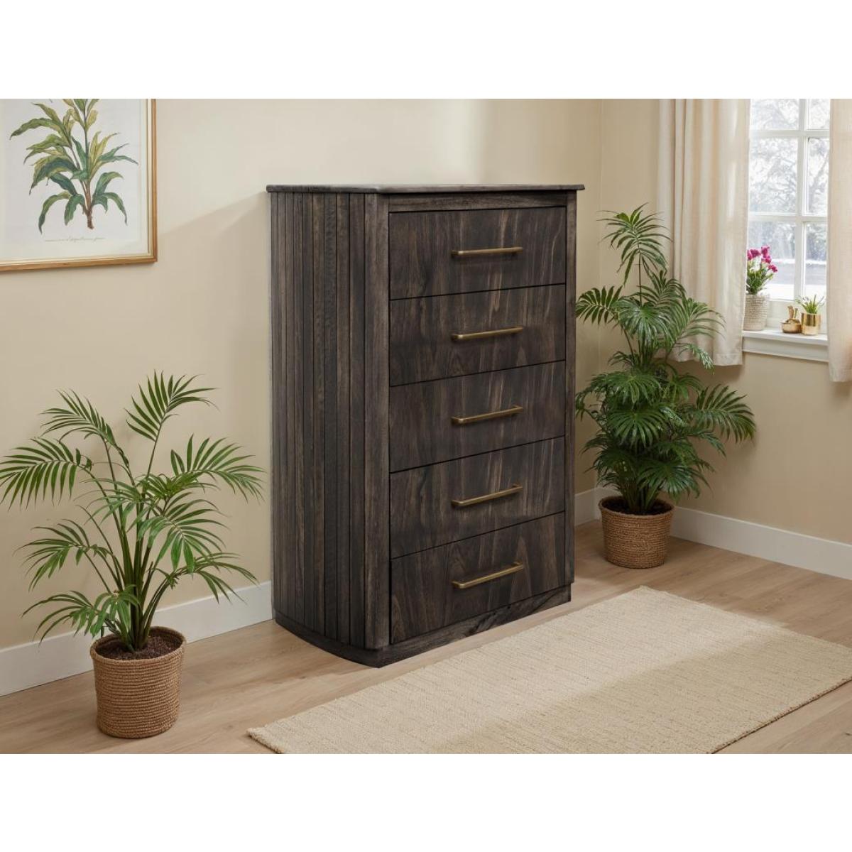 5 Drawer Chest - Dark Mezquite - Image 3