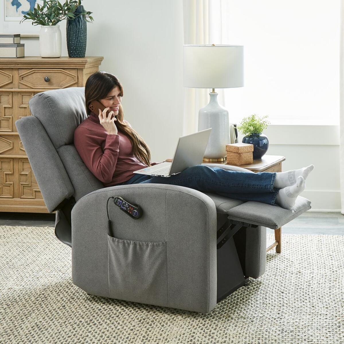 Uc673 5-zone Power Recliner Recliners Gray 6