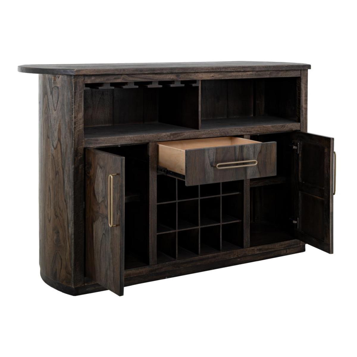 1-Drawer, 2-Door Bar with Wine Grid - Balam - Image 4
