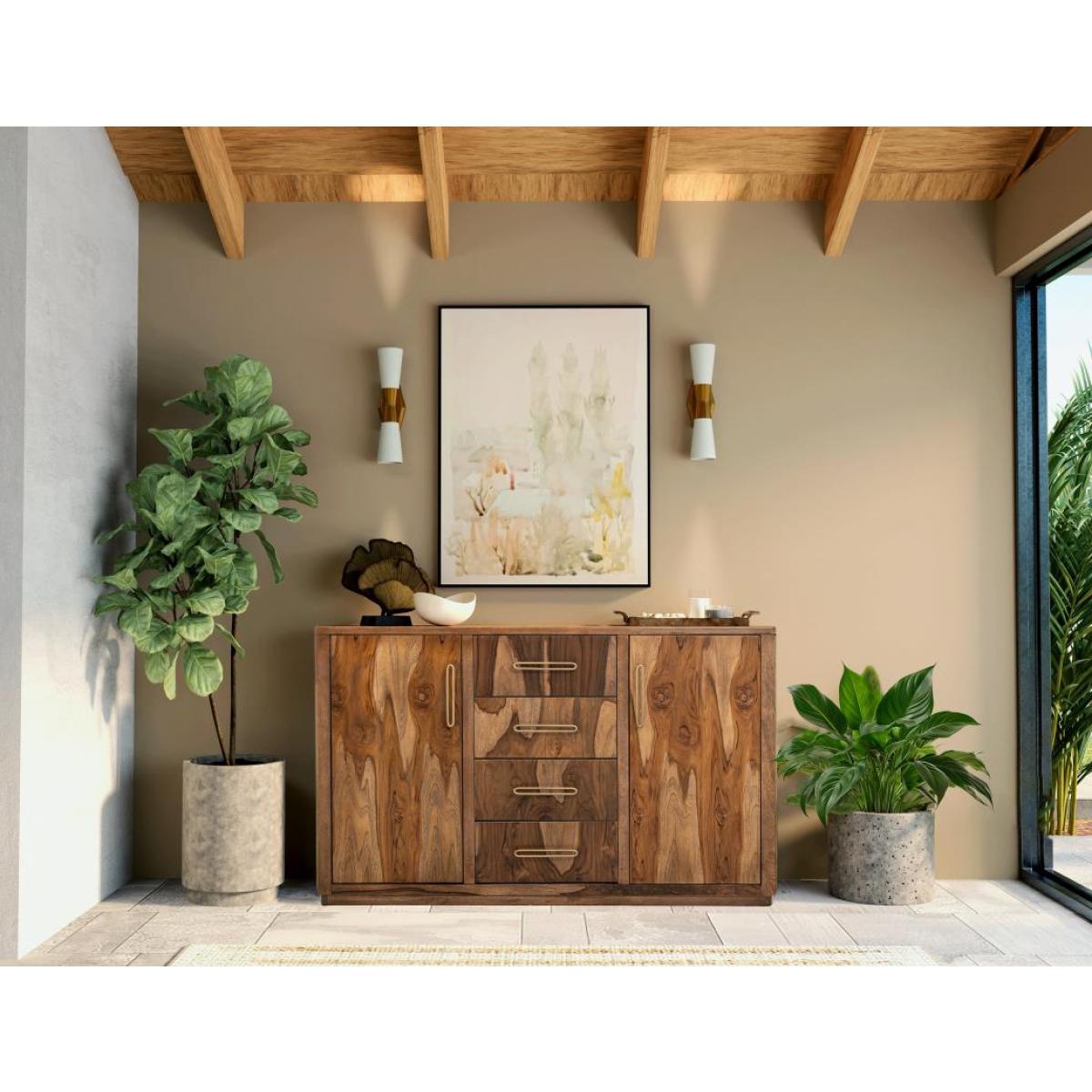 4 Drawer & 2 Door Buffet – Balam Accent Furniture Accent Furniture 8