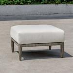 Borneo Outdoor Ottoman, Oyster - Image 4