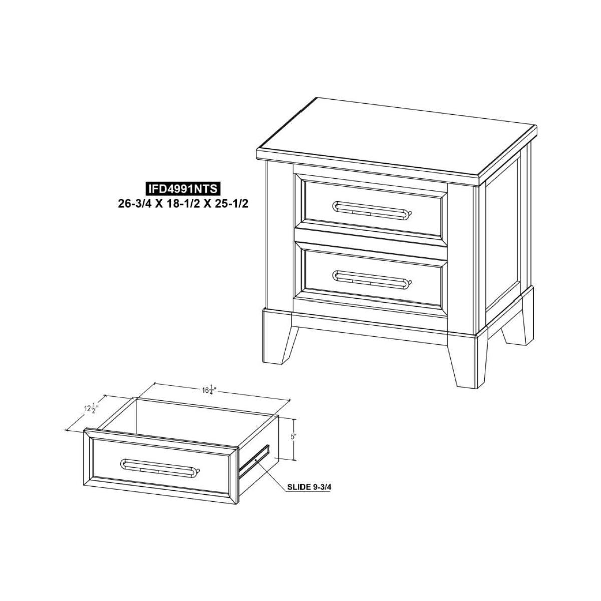 2 Drawer , Nightstand - Stoa - Image 10