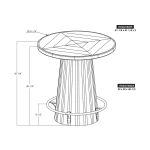Bistro Table Base – Balam Dining Table Bases Dining Table Bases 18