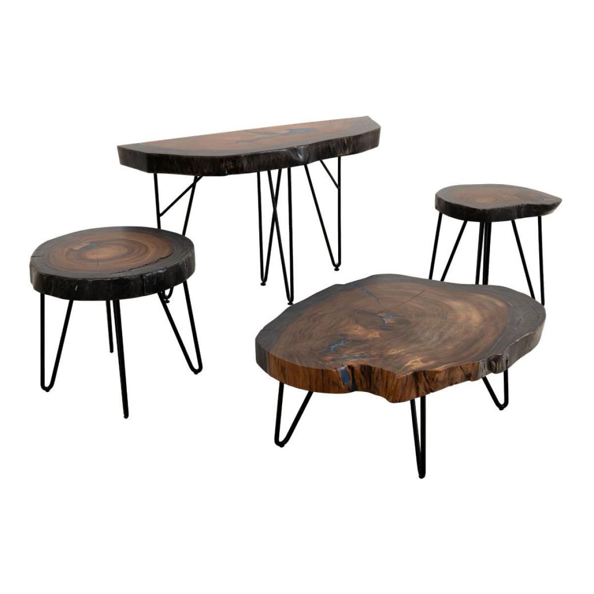 Live Edge Cocktail Table - Parota Epoxy - Image 6