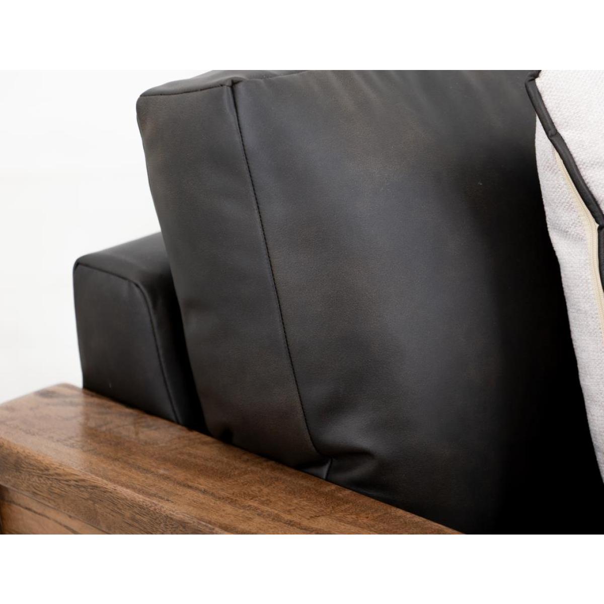 Wooden Frame, Upholstered Loveseat - Ancora - Image 7