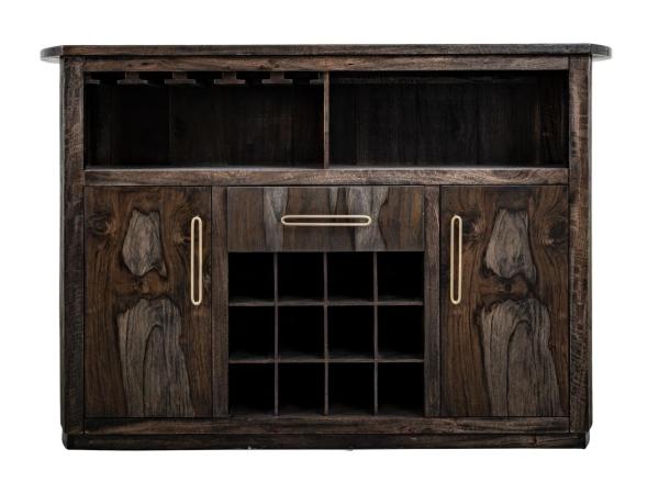 1-Drawer, 2-Door Bar with Wine Grid – Balam Bar Furniture Bar Furniture