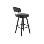 Wooden Frame & Metal Base, Barstool 24" - Eclipse - Image 3