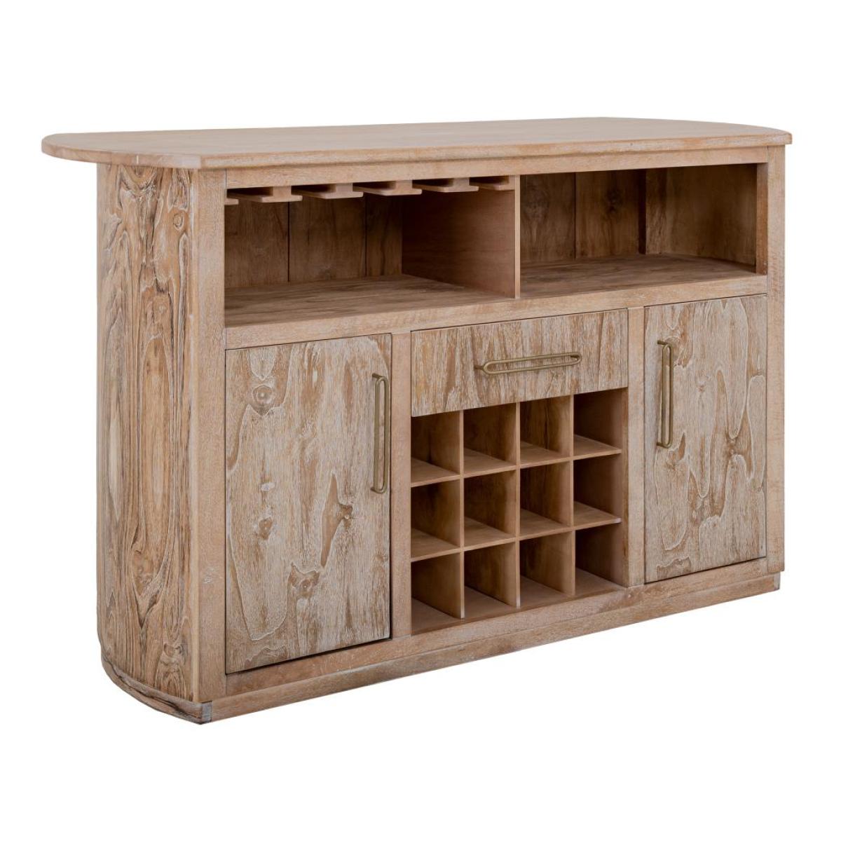 1-Drawer, 2-Door Bar with Wine Grid – Balam Bar Furniture Bar Furniture 5