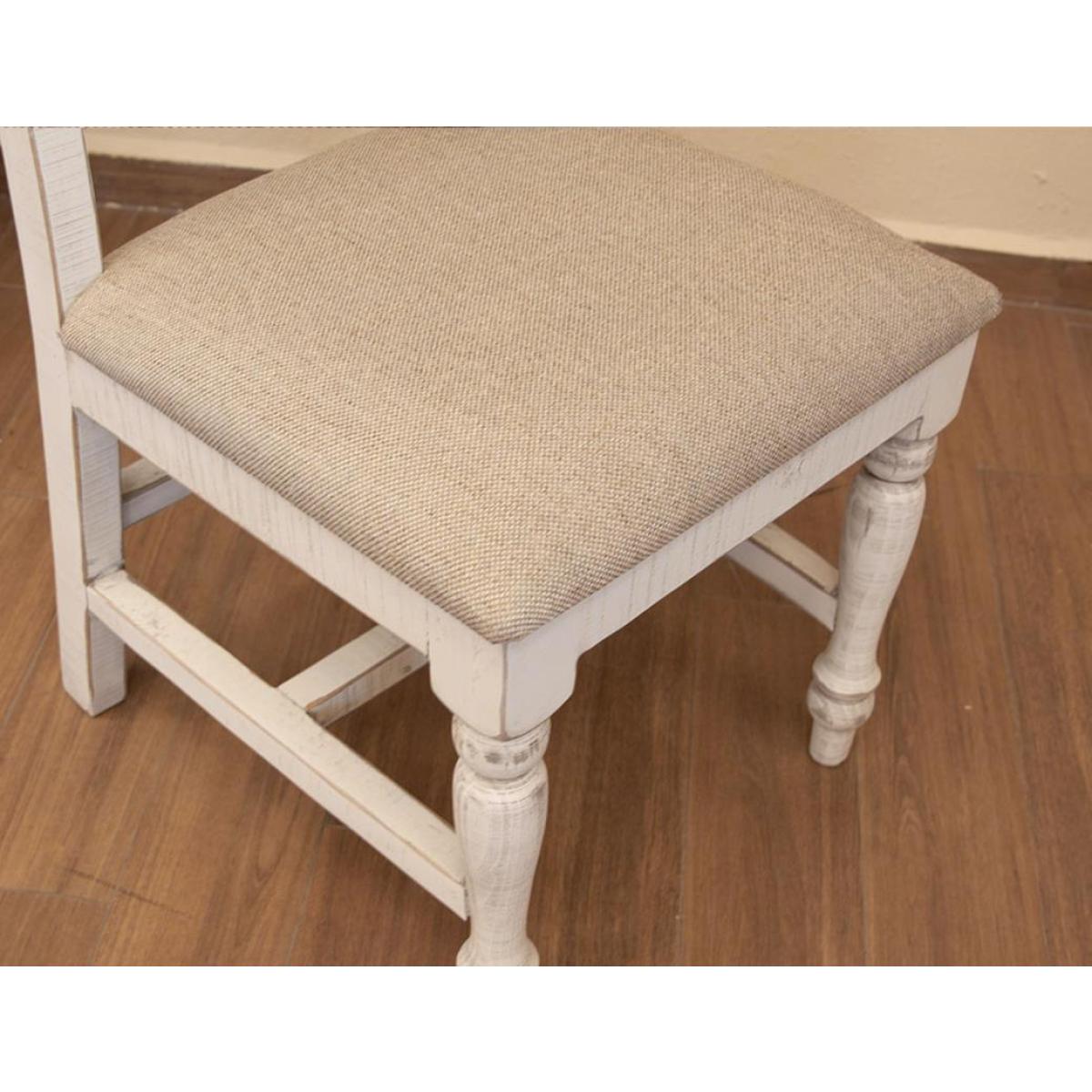 Turned Legs Wooden Chair - Stone - Image 5