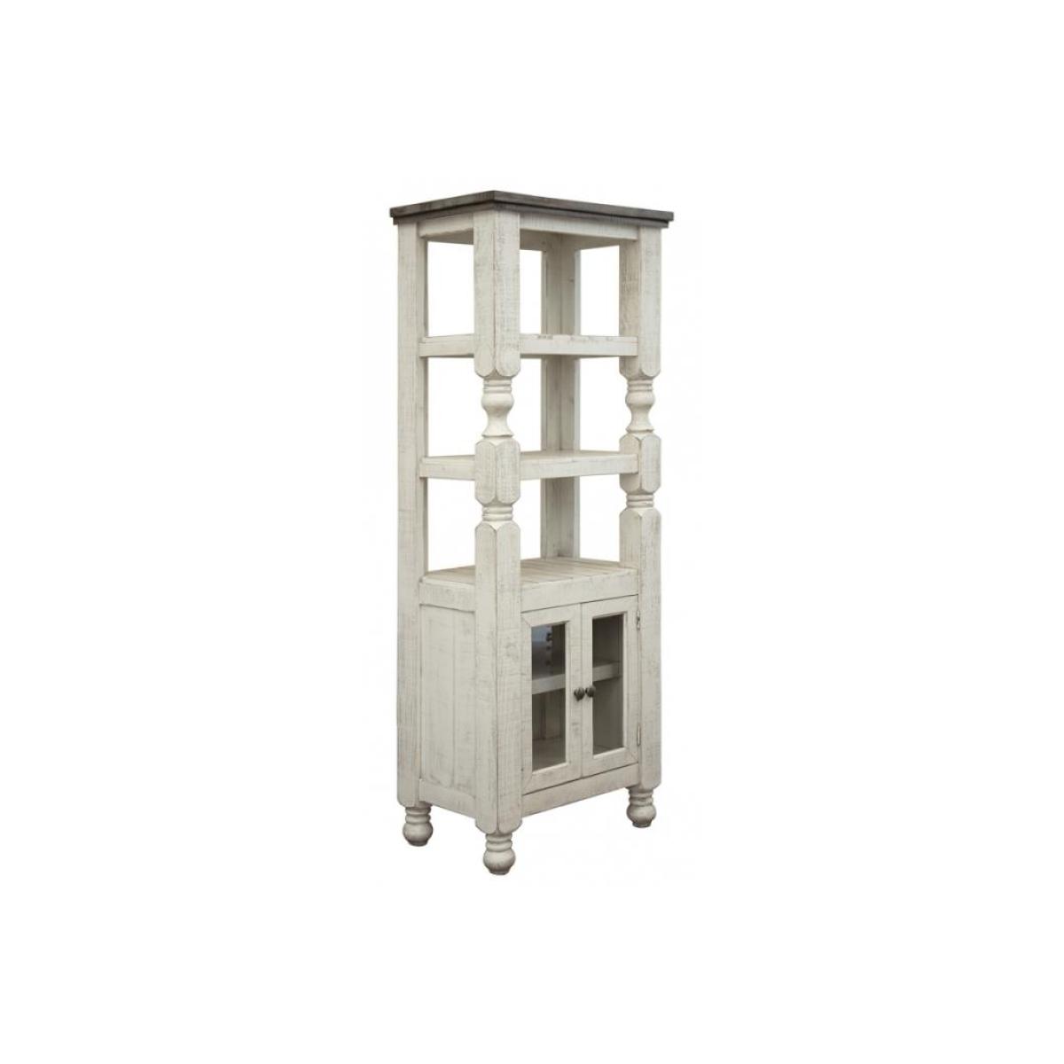 2 Door Bookcase Pier for Wall Unit - Stone - Image 2