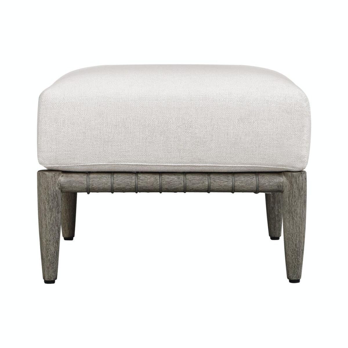 Borneo Outdoor Ottoman, Oyster - Image 7