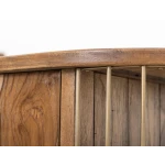 2 Drawer & 4 Door, 6 Shelf Kitchen Island – Balam Dining Storage Brown 24