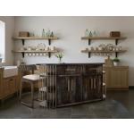 2 Drawer & 4 Door, 6 Shelf Kitchen Island – Balam Dining Storage Black 15