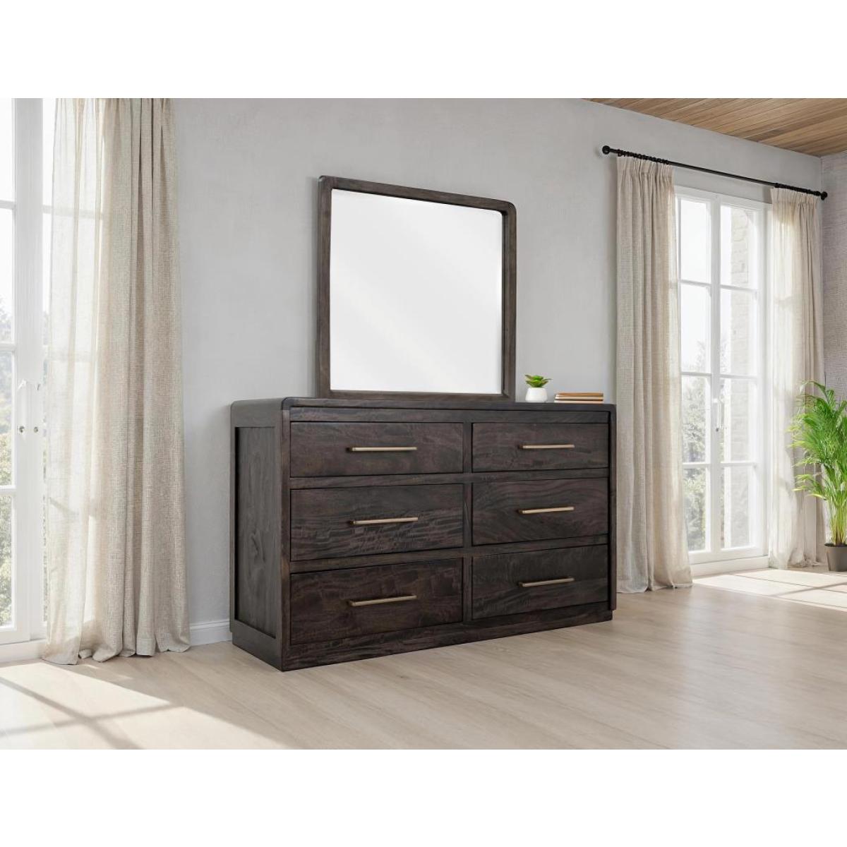6 Drawer Dresser – Dark Mezquite Dressers Dressers 8