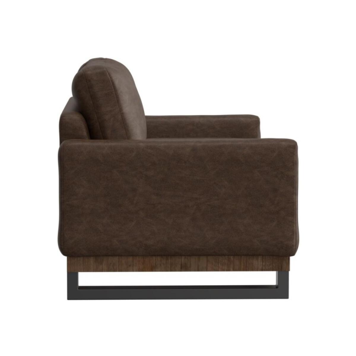 Metal & Wood Base, Loveseat - Mita - Image 4