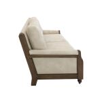 Wooden Frame, Upholstered Loveseat - Xel-Ha II - Image 4