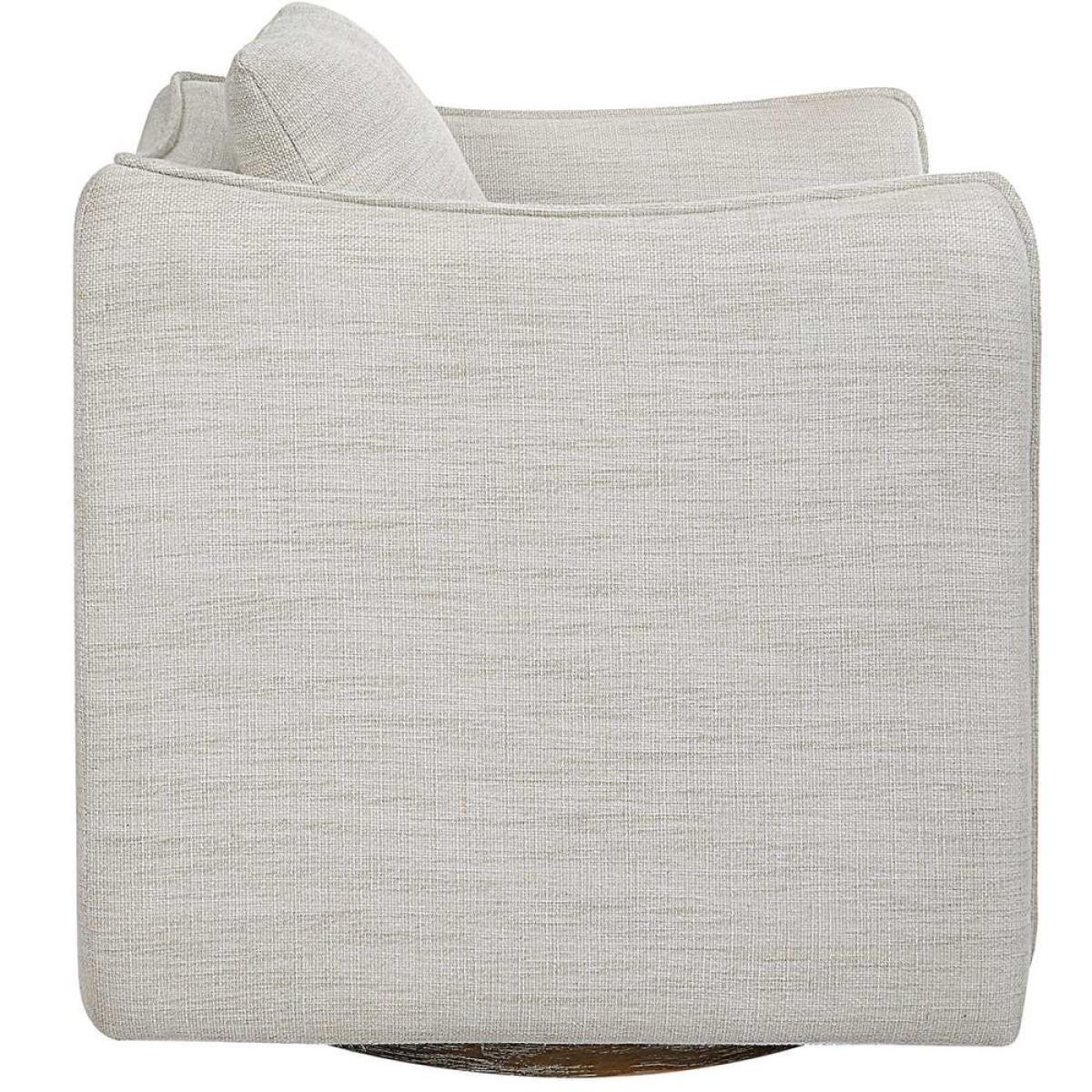 Corben Swivel Chair, White - Image 6