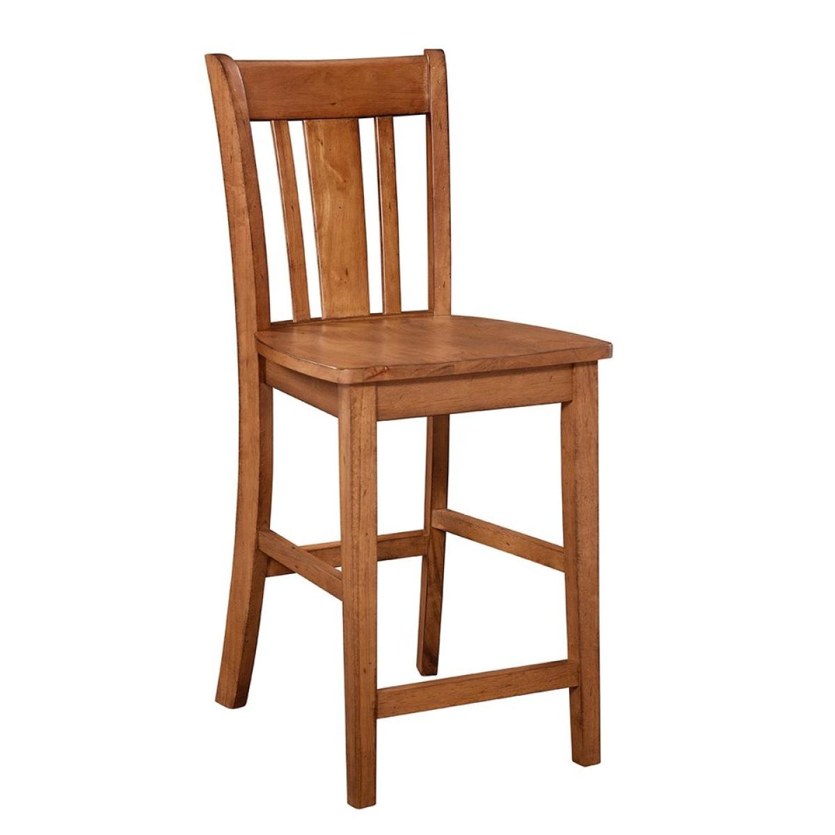 Dining Essentials - San Remo Stool in Bourbon Oak - Image 2