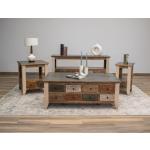 8 Drawer Sofa Table - Antique - Image 3