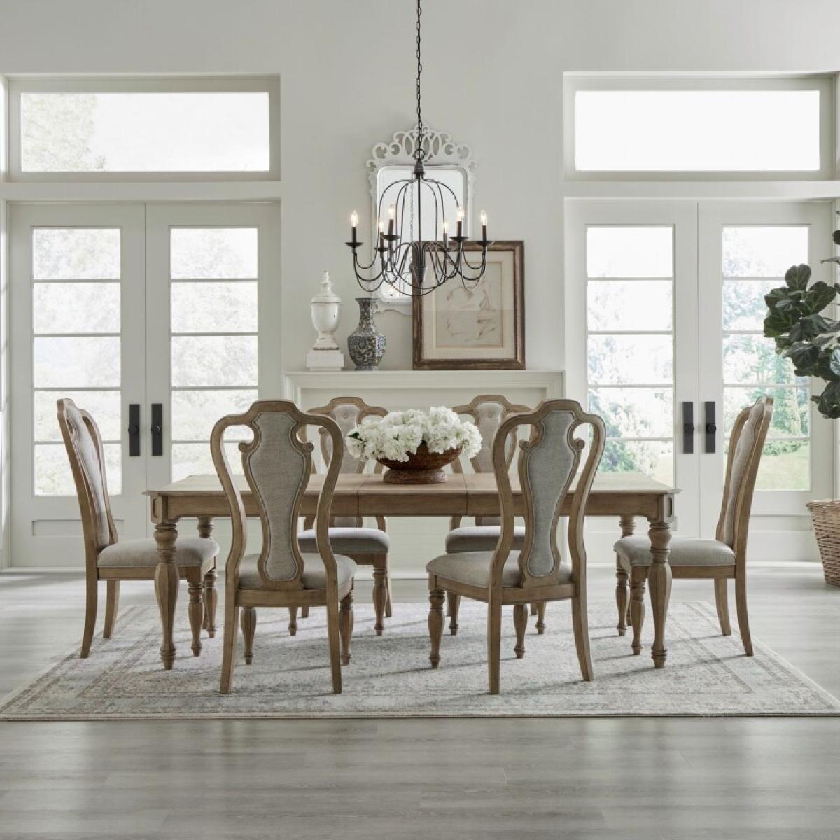 00c9f7b264322d87805f1eec5d97a3e3 Magnolia Manor 7 Piece Rectangular Table Set - Image 1