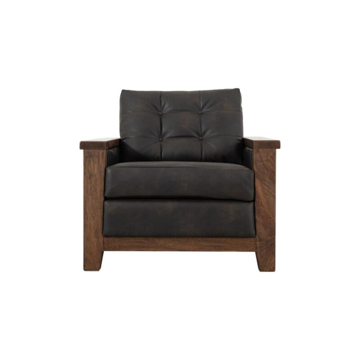 Walnut Wooden Frame & Base, Armchair - Image 3