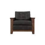 Walnut Wooden Frame & Base, Armchair - Image 3