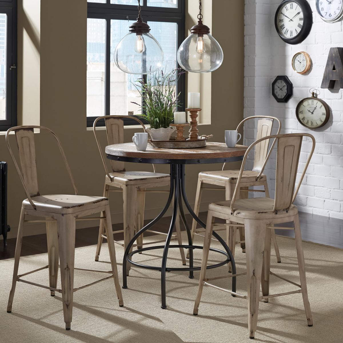 Bow Back Counter Chair - Vintage Cream (RTA) - Image 4