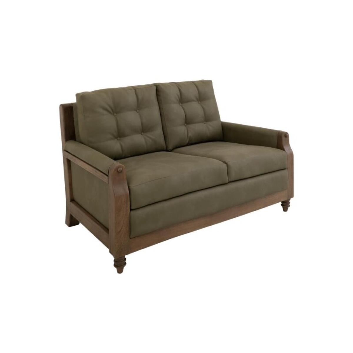 Wooden Frame, Upholstered Loveseat - Xel-Ha II - Image 2