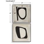 Characters Hand Painted Canvases, S/2 - Image 7