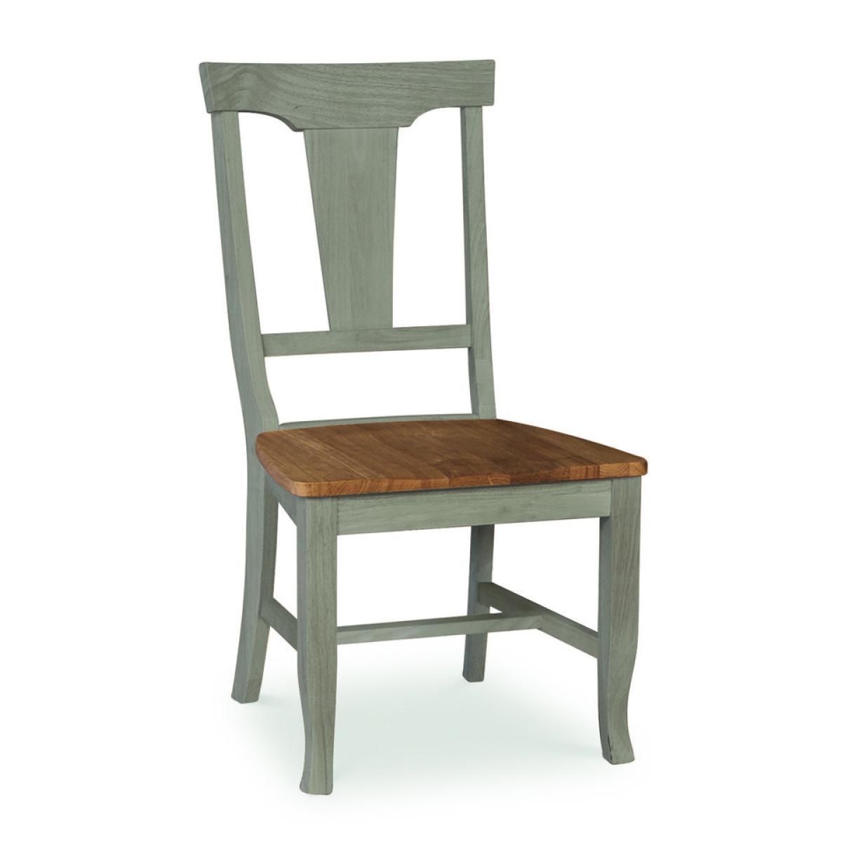Vista Collection Panel Back Chair in Hickory& Stone - Image 2