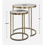 Aragon Nesting Tables, S/2, White - Image 10