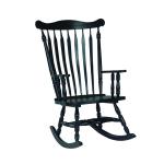 Home Accents - Colonial Rocker in Antique Black