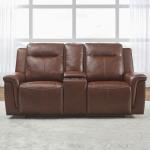 Avery Loveseat w/Console P2 - Cognac