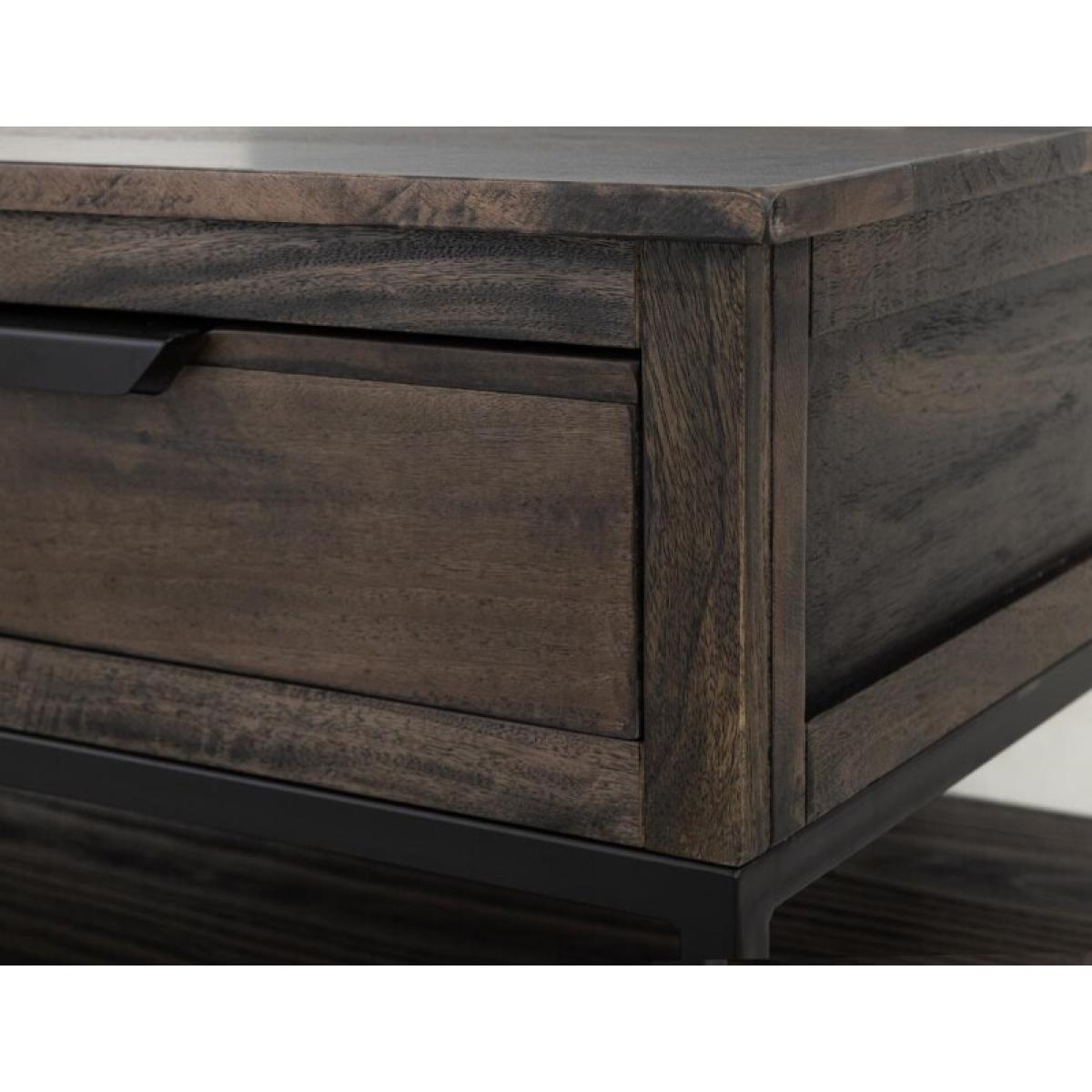4 Drawer, 1 Shelf Cocktail Table - Dark Mita - Image 7