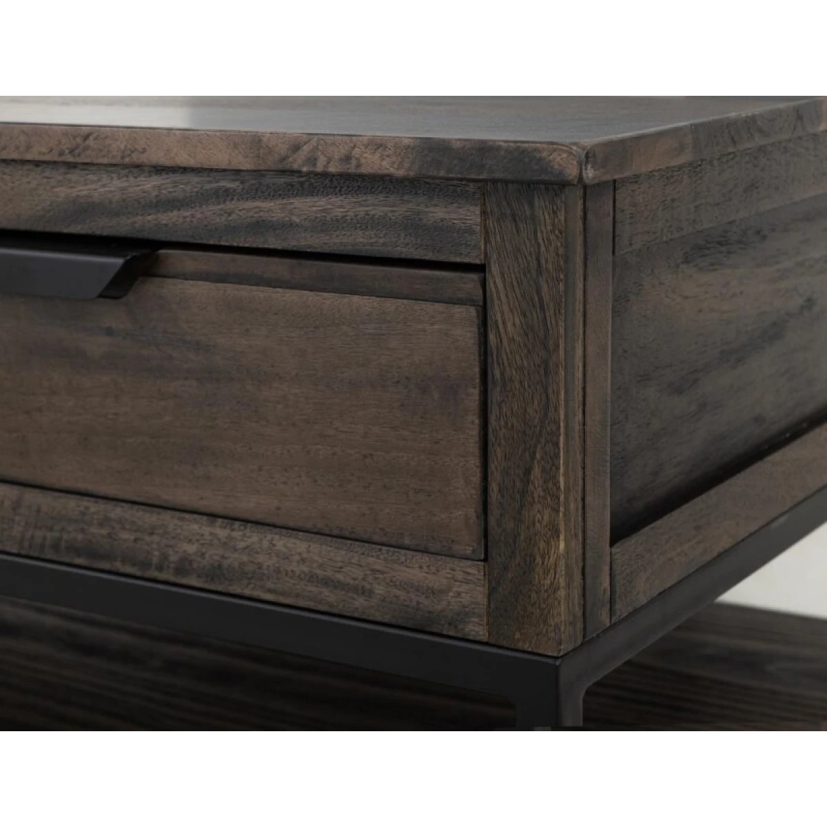 Dark Mita 4 Drawer, 1 Shelf Cocktail Table - Image 6