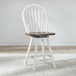 Carolina Crossing Windsor Swivel Counter Chair - White