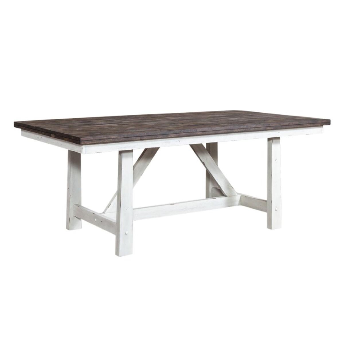 Farmhouse Fixed Top Trestle Table - Image 3