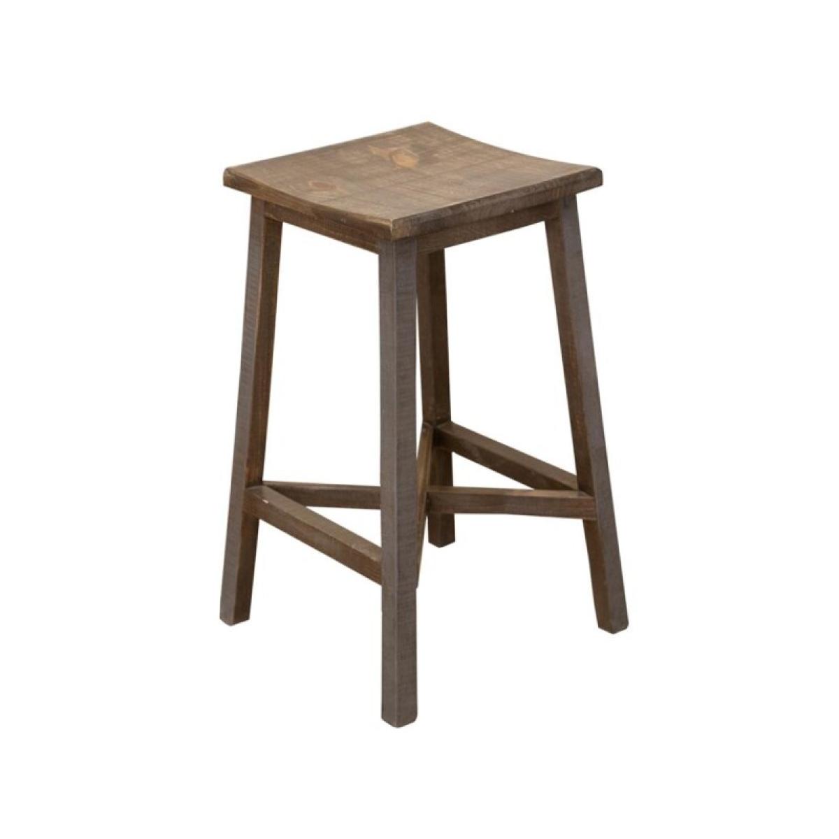 30" Wooden Stool - Loft Brown - Image 2