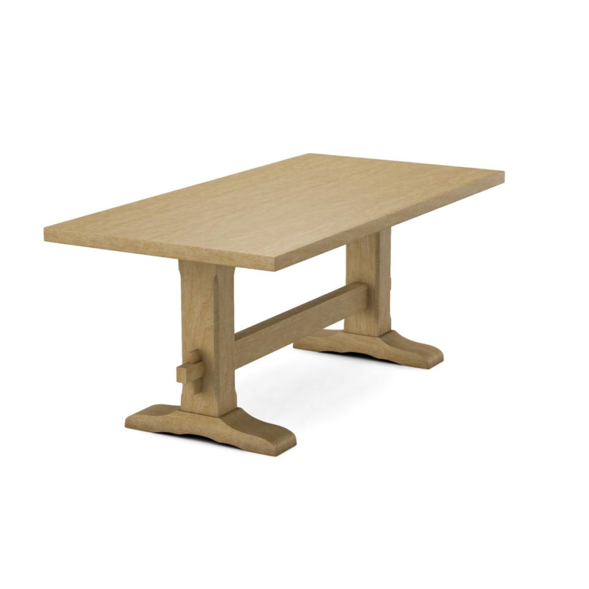 Trestle Solid Table Top w/ Trestle Table Base - T-7236T - Image 35