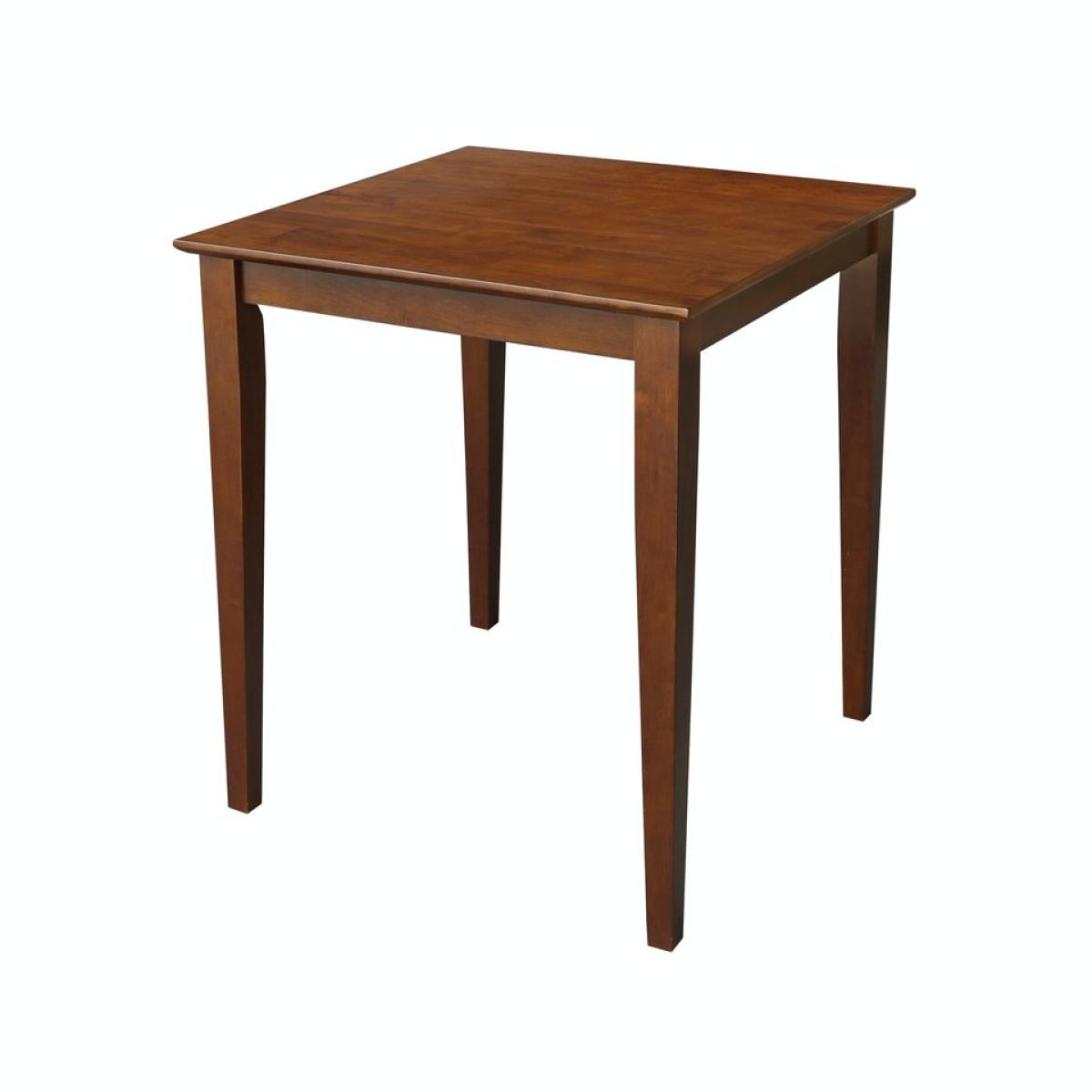 Dining Essentials - 30'' Square Table Top w/ 36''H Shaker Legs in Espresso - T581-36S - Image 2