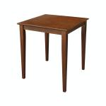 Dining Essentials - 30'' Square Table Top w/ 36''H Shaker Legs in Espresso - T581-36S