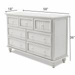 Monaco Blanc 7 Drawer Dresser - Image 9