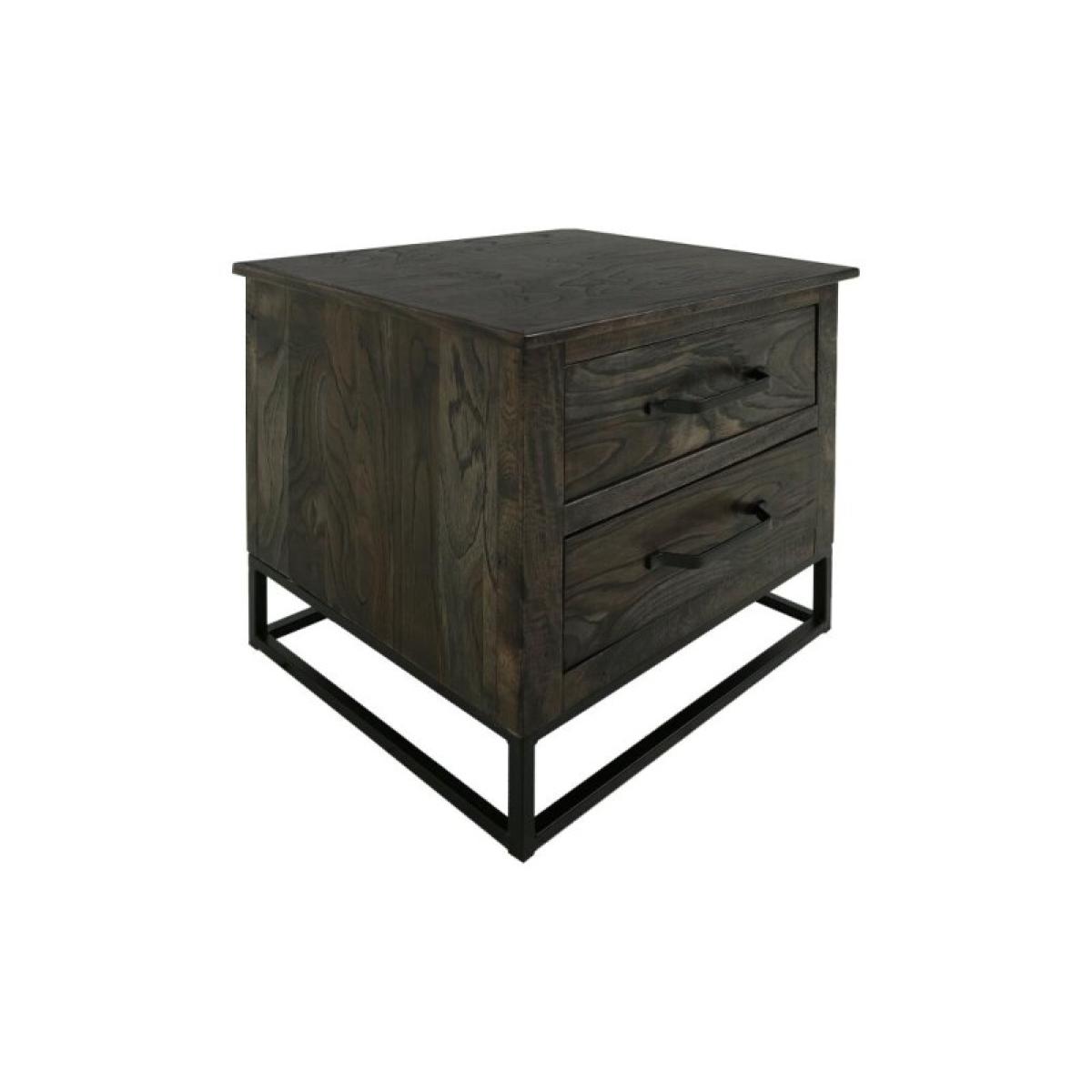 2 Drawer Nightstand - Teak - Image 3